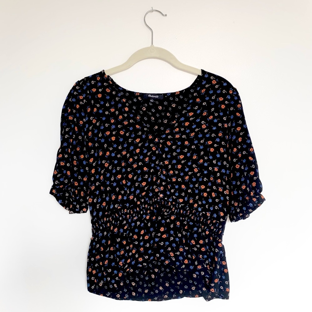 Small Madewell Floral Blouse
